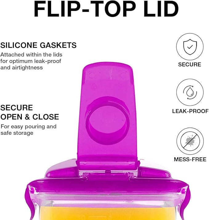 LocknLock Aqua Fridge Door Water Jug | Clear Pitcher | BPA Free Plastic Pitcher with Lid | 3 Quart Pitcher with Lid for Water, Juice, Tea & More Beverages, Purple