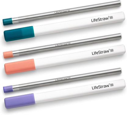 LifeStraw Sip – Reusable Stainless Steel Water Filter Drinking Straw