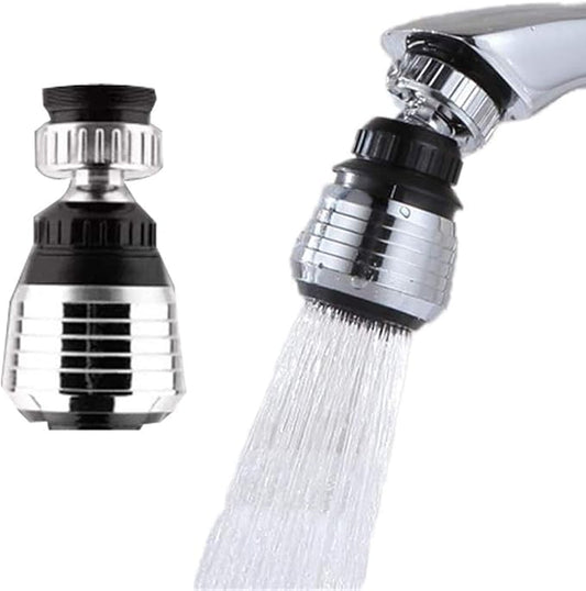 2 Pack Faucet Filter Aerator Sprayer, Sink 360 Swivel Water Tap Saving for Kitchen Bathroom (Short)