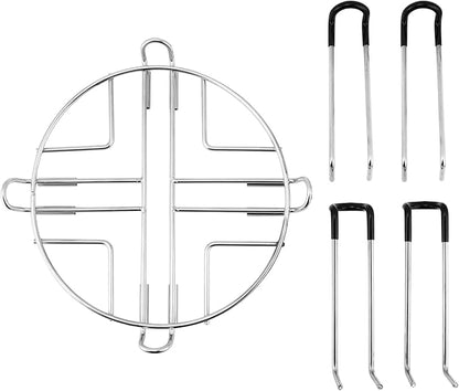 QWORK Stainless Steel Stand for Water Filter System, 7-Inch Height, 10-Inch Base Diameter