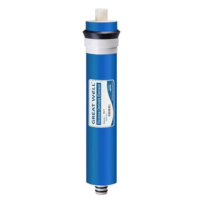 iSpring T32M Pressurized Water Storage Tank & Greatwell Reverse Osmosis Membrane 75 GPD 11.75” X 1.75”, Replacement Fits Standard Under Sink RO Drinking Water Filtration System, MC7