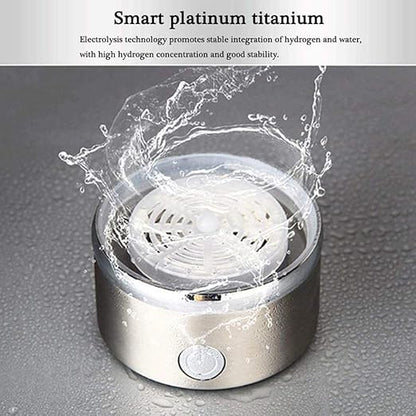 Rich Hydrogen Cup, Rechargeable Water Ionizer Portable Glass Bottles with Alkaline Energy 3 Minutes Micro Electrolysis Hydrogen Production