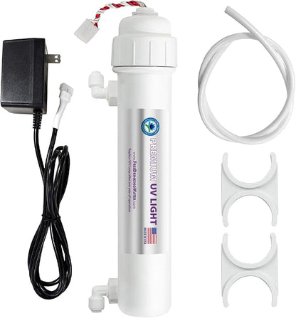 APEC Water Systems UV Ultra Violet Sterilizer Water Filter Kit with 1/4" Quick Connect UG-UVSET-1-4