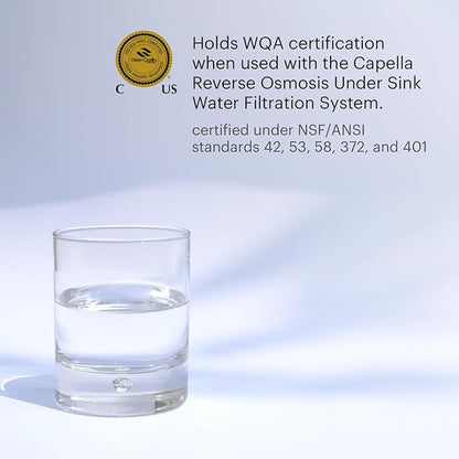 Brondell Reverse Osmosis Membrane Replacement Filter for Capella RO Water Filtration System, Eco-Efficient ER20 Filter 24 months of filtration RF-50