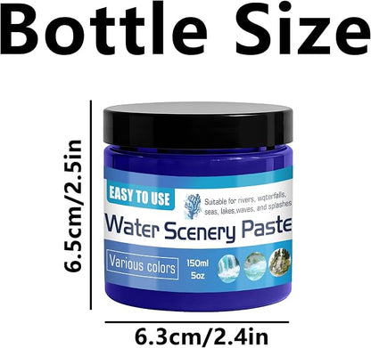 150ml Water Scenery Paster, Paint Mediums & Additives, Water Effect Paste, Suitable For Rivers, Oceans, Lakes, Static Scenes - Model For Aquariums (Dark Blue)