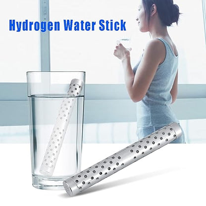 Joyzan Alkaline Water Stick, Portable Hydrogen Ionizer Lonizer Stainless Steel Minerals PH Sealed Wand Balance Purifier Filter Small Naturally Raises Healthy Home Tourmaline Germanium Maifanshi Stones