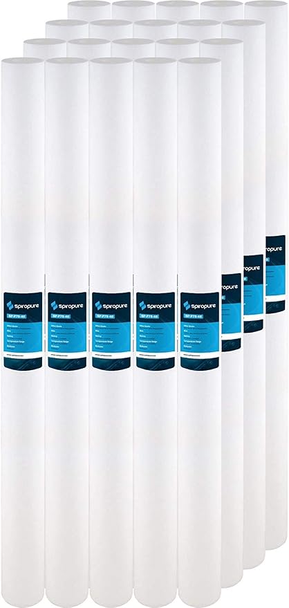 SpiroPure 40x2.5 75 Micron Spun Sediment Water Filter SDC-25-4075 (20 Pack)