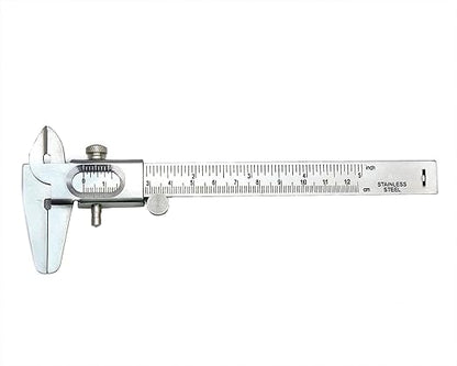 Non Digital Vernier Caliper Metric -Imperial Measuring System Tools (Stainless Steel Plated)