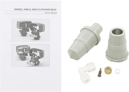 110V Time Clock Control Valve for Water Softener 9''-11'' Diameter Tank 3W Clock Control Valve Replacement with English Manual