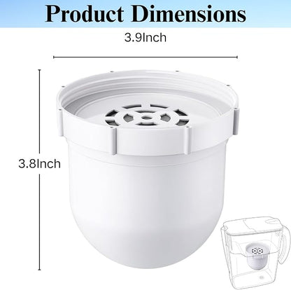 2026 NEW Premium Replacement Filter for Clearly Filtered Water Pitcher (3-Pack+1 pre-rinse bag), 100-Gallon Long-Life for Lead, Fluoride & PFAS, BPA-Free, Food-Grade, Retains Minerals