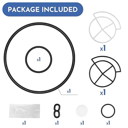 Seal Kit WS35X10020 for Water Softener Compatible with General Electric (GE) and Whirl'pool, for High Flow 1" Water Softeners