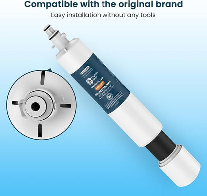 Crystala Filters RPWFE Refrigerator Water Filter (Built-in CHIP) 2-Pack | Compatible with GFE28GYNFS, GFE28GELDS, PFE28KELDS, PFE28KYNFS, GFD28GELDS, PWE23KELDS, PWE23KMKES