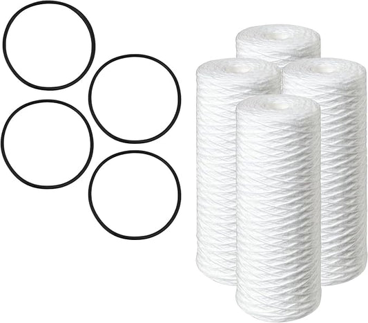CFS Compatible with Pelican Water PC40 Whole House Filters – 5 Micron | Whole House String Wound Filter for 84637, WPX5BB97P, PC10, 355214-45, 355215-45, WP10BB97P, WP5BB97P
