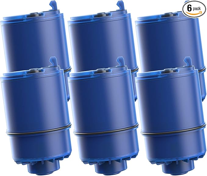 AQUA CREST Faucet Filter Replacement for All PUR®Plus Water Filter Replacement, PUR® Filter Replacement RF-9999®, NSF 42 Certified, 9-Month, 1800-Gallon, 6 Pack