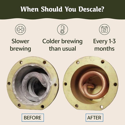 Descaling Solution (10 Uses) Delonghi Keurig Nespresso Coffee Machine Cleaner Descaler Kit Coffee Machine Descaler Compatible with All Brands Breville Ninja