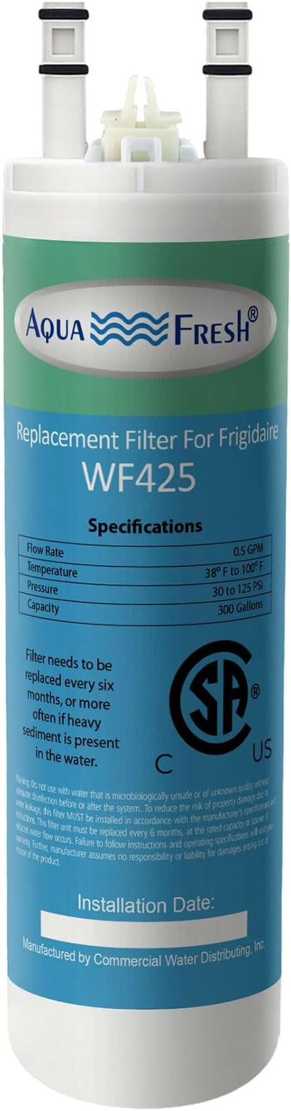 Aqua Fresh Replacement for WF3CB, PureSource 3, 706465, 242086201, 242086203, 242294501, 242069601, AP4567491, PS3412266, WF425 Refrigerator Water Filter
