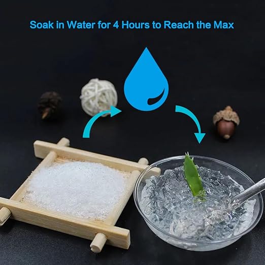 3 Lb Water Storing Crystals, Water Gel Crystal for Plants Solves Plant Over-Watering and Drought Problems, Keeps The Soil Moist, Small Water Storing Polymer Crystals for Plants Candle