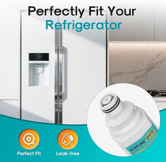 ICEPURE PRO DA97-17376B Refrigerator Water Filter Replacement for Samsung HAF-QIN/EXP, HAF-QIN, RS27T5200SR WS645A RS22T5201SR RF28R7201SR RF32CG5400SR RF27CG5400SR DA97-08006C WD-F45 RWF4200AH, 3PACK