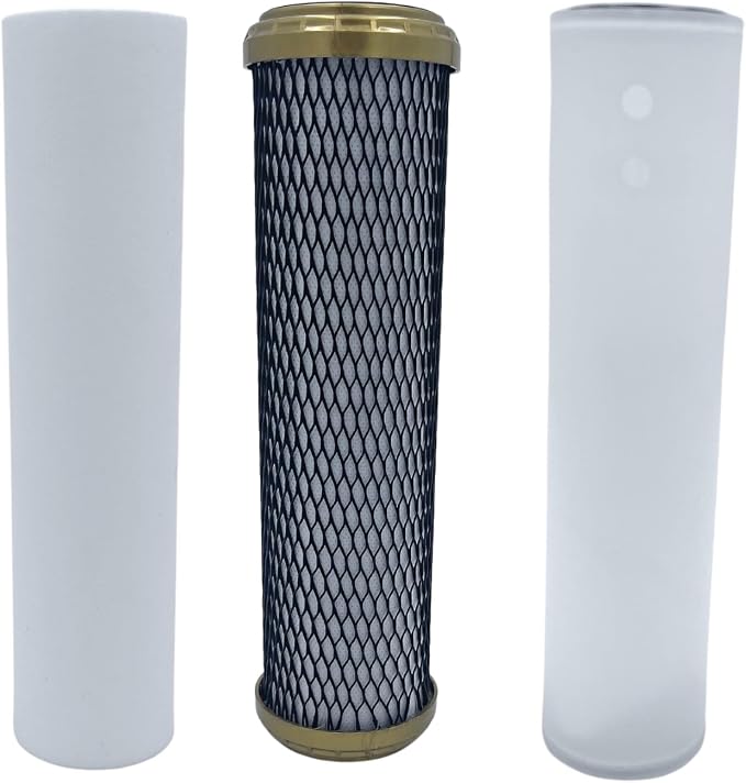 NuvoH2O RV Replacement Cartridge – Sediment + Iron Filter – Salt-Free Water Softener for RVs – Reduces Scale, Iron, Heavy Metals, and Sediment – Improves Taste & Odor – Compact, Eco-Friendly Cartridge