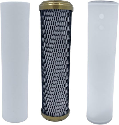 NuvoH2O RV Replacement Cartridge – Sediment + Iron Filter – Salt-Free Water Softener for RVs – Reduces Scale, Iron, Heavy Metals, and Sediment – Improves Taste & Odor – Compact, Eco-Friendly Cartridge