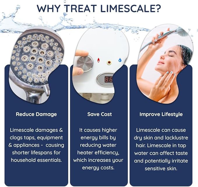 Magnostream Magnetic Water Descaler – Whole House Limescale Remover for Pipes, Appliances & Showers (Pack of 2) – Salt-Free Water Softener Alternative & Hard Water Conditioner – Eco-Friendly Unit