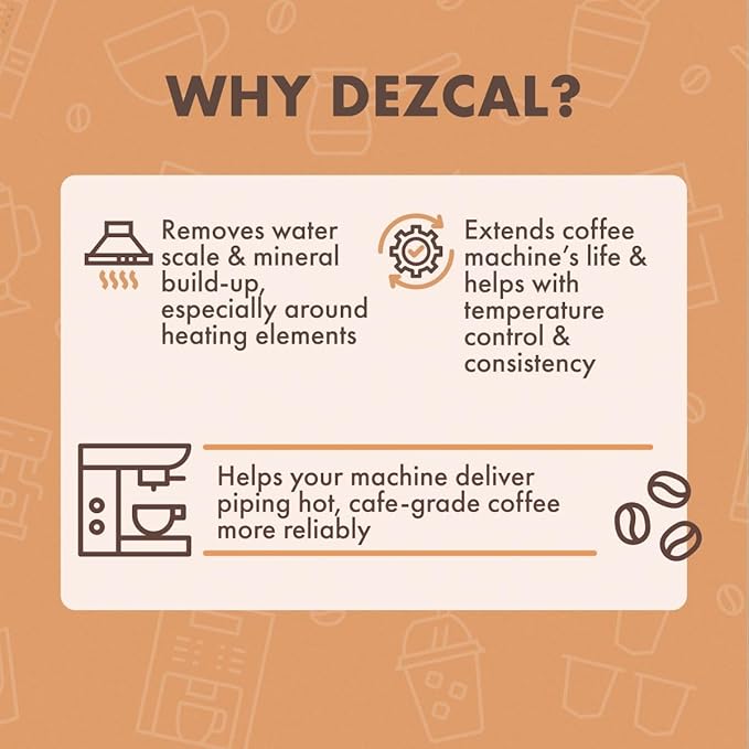 Urnex Liquid Dezcal Activated Descaling Solution - 33.6 Ounce (8 Uses) - For Use With Keurig 1.0/2.0, Home Coffee and Espresso Machines, Kettles, Garment Steamers