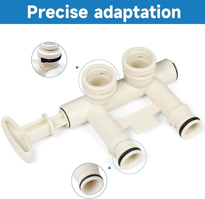 Water Softener Clip Kit Compatible with GE Kenmore Whirlpool Morton WHES30 M34 MSD27 Replace#: 7337563 7337571 7170288 7116713，15/16” O-Ring Kit and Fit 3/4” Valves
