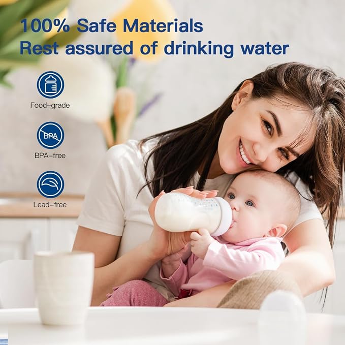Faucet Water Filter Replacement for All PUR®, PUR®Plus Faucet Filtration Systems Compatible with NSF Certified Water Filter for Pur® RF-9999® and RF-3375, 6 Pack