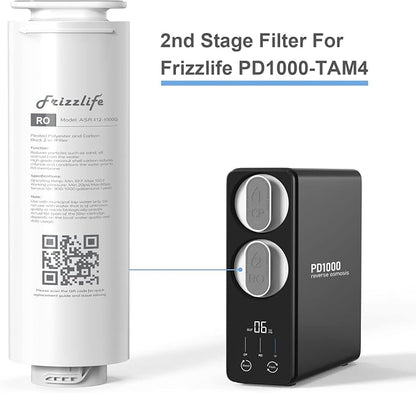 Frizzlife ASR412-1000G RO Replacement Filter Cartridge For PD1000-TAM4 (2nd Stage)