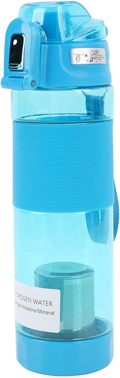 Hydrogen Water Bottle, Portable Hydrogen Rich Water Generator with 304 Stainless Steel Filter for Home, Office, Travel, Exercise (Sky Blue)