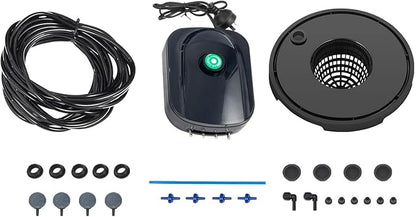 VEVOR DWC Hydroponic System, 5 Gallon 4 Buckets, Deep Water Culture Growing Bucket, Hydroponics Grow Kit with Pump, Air Stone and Water Level Device, for Indoor/Outdoor Leafy Vegetables