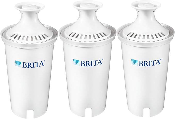 Brita Water Filter Pitcher Bundle with Standard Replacement Filters (3 Count)