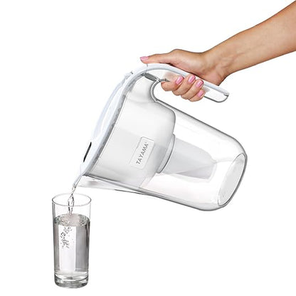 Tayama Alkaline Water Filter Pitcher, 10-Cup Capacity, 3.2L, pH Up to 9, Removes Chlorine and Heavy Metals