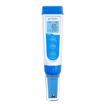 Apera Instruments AI311 Premium Series PH60 Waterproof pH Pocket Tester Kit & LLC-AI1109 8oz. pH Calibration Buffer Solution Kit