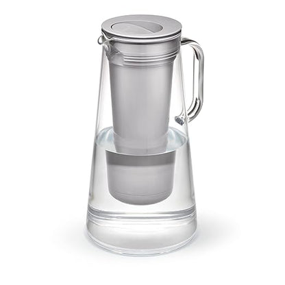 LifeStraw Home – Water Filter Pitcher, 7-Cup, Pebble, BPA Free Designed for Everyday Protection Against Bacteria, parasites, microplastics, Lead, Mercury, PFAS, and A Variety of Chemicals