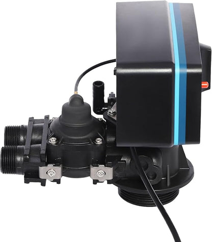 Water Softener Head Replacement, 110V 3W Digital Water Softener Control Head Timer Control Valve, Whole House Water Softener Control Valve Head Water Softener on Demand Control Head Valve, Black