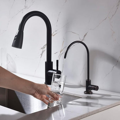 Apaix Drinking Water Faucet Oil Rubbed Bronze, Kitchen Water Purifier Tap/Faucet for Non-Air Gap Reverse Osmosis Water Filter System