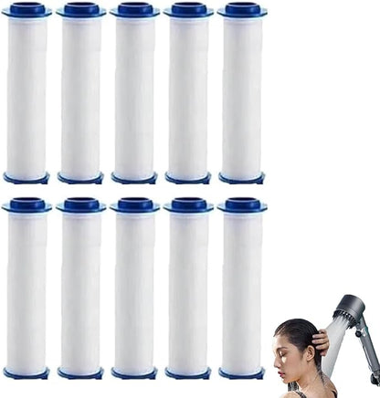 10/20 Pcs Ion Drops Shower Head Filters, Filtered Showerhead, PP Cotton Filter Cartridge, Suitable for Various Specifications of Shower Heads (10 Pcs, 3.3 inches)