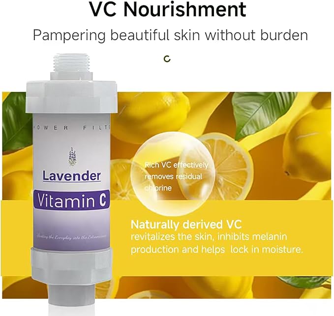 10PCS Vitamin C Shower Filter for Hard Water Filter Aromatherapy Replacement Cartridge Bathtub Faucet Bathroom Accessories Remove Chlorine Fluoride Heavy Metals Lemon White Tea