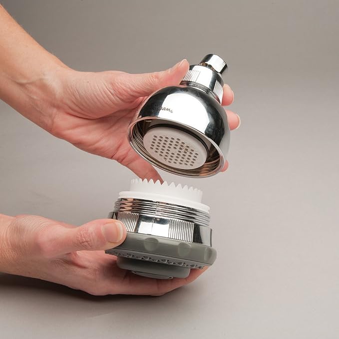 Culligan Wall-Mounted Water Filtered Shower Head with Massage, Chrome Finish