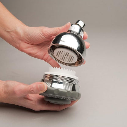 Culligan WSH-C125 Wall-Mounted Filtered Showerhead with Massage, 10,000 Gallon, Chrome, 8.5"L x 4.75"W (Pack of 2)
