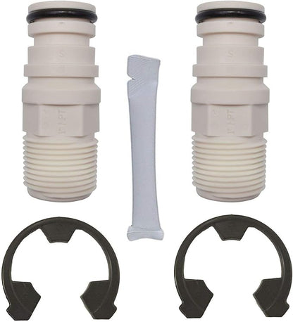 7280203 - Water Softener Installation Adapter Kit with (2) clips, (2) o-rings and silicone o-ring lubricant
