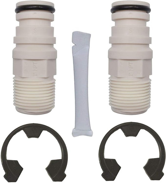 7280203 - Water Softener Installation Adapter Kit with (2) clips, (2) o-rings and silicone o-ring lubricant