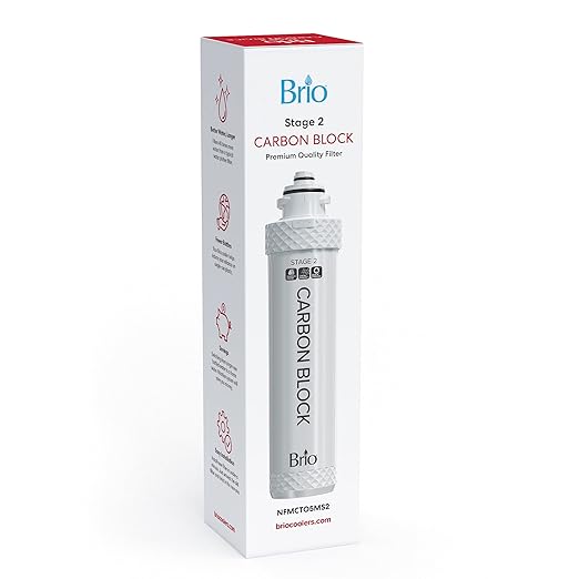 Brio Water Cooler Filter Replacement - Stage-2: Carbon Block - for models CLPOU320SLUVF2, CLPOU520UVF2, CLCTPOU620UVF2, CLCTPOU520UVF2