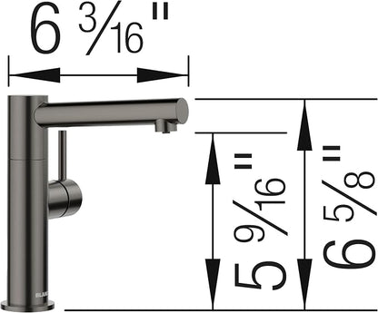 Blanco 527567 Alta II Beverage Faucet with Optional Filtration System - 1.5 GPM - Satin Dark Steel