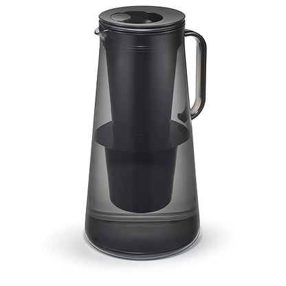 LifeStraw Home – Water Filter Pitcher, 10-Cup, Obsidian, BPA Free Designed for Everyday Protection Against Bacteria, parasites, microplastics, Lead, Mercury, PFAS and a Variety of Chemicals