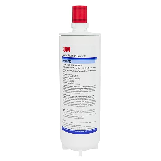 3M Water Filtration System High Flow Series Replacement Cartridge HF10-MS, 5626111