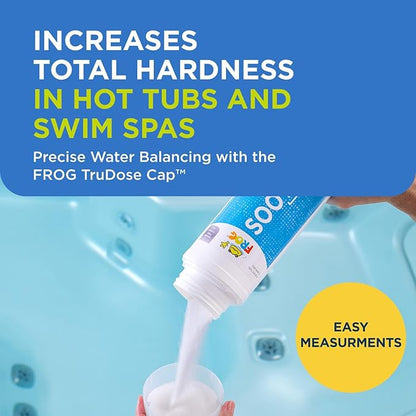 FROG Soothe Calcium Total Hardness Increaser for Hot Tubs and Swim Spas - 2 lb Bottle with TruDose Measuring Cap for Easy Maintenance & Balancing - 2 Pack