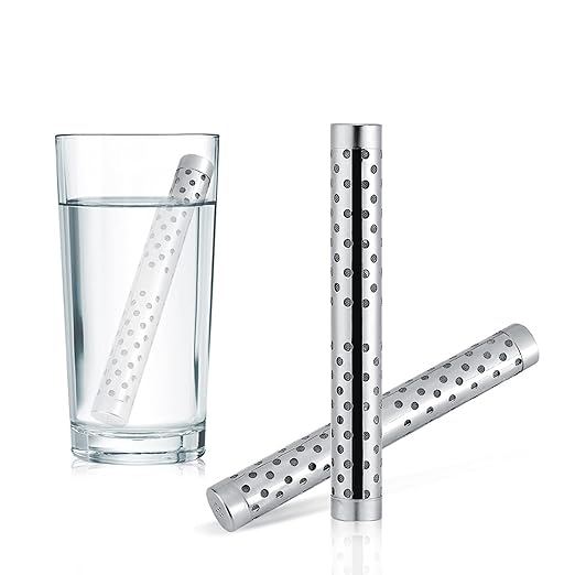 AYNEFY Stainless Steel Hydrogen Water Stick, Portable Alkalizer Ionizer & Mineral Water Purifier Filter Wand
