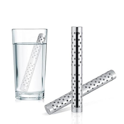 AYNEFY Stainless Steel Hydrogen Water Stick, Portable Alkalizer Ionizer & Mineral Water Purifier Filter Wand